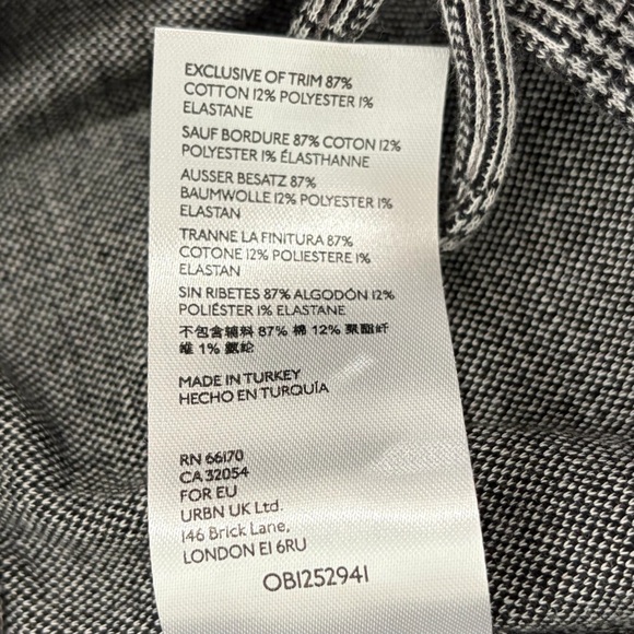 NWT Anthropologie Maeve Bettie Tapered Trousers Houndstooth Stripe Pants - Picture 7 of 8